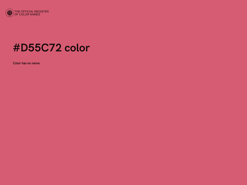#D55C72 color image