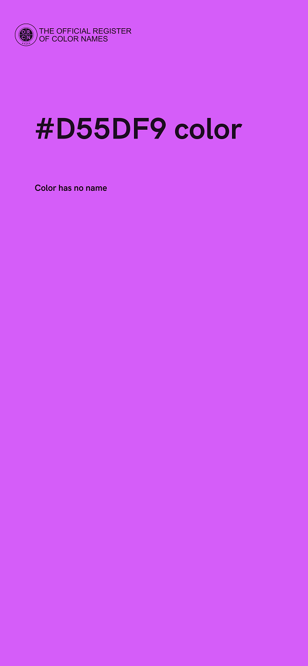 #D55DF9 color image