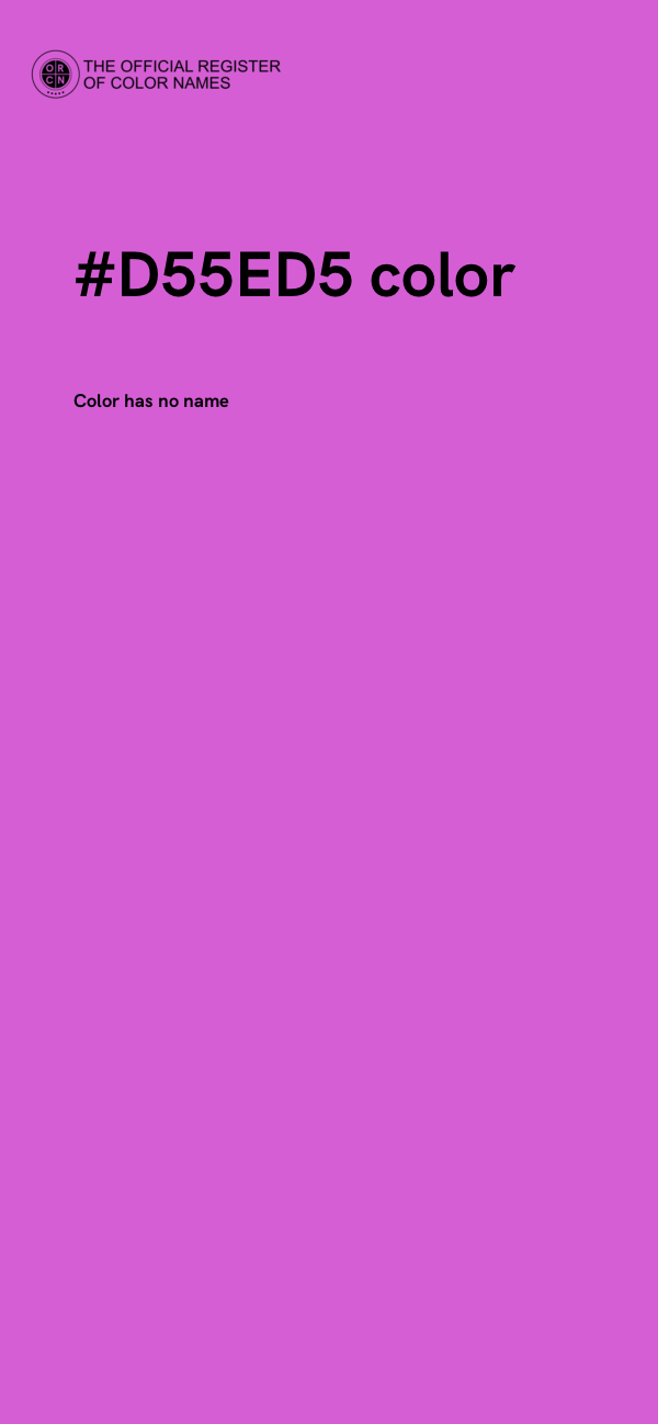 #D55ED5 color image