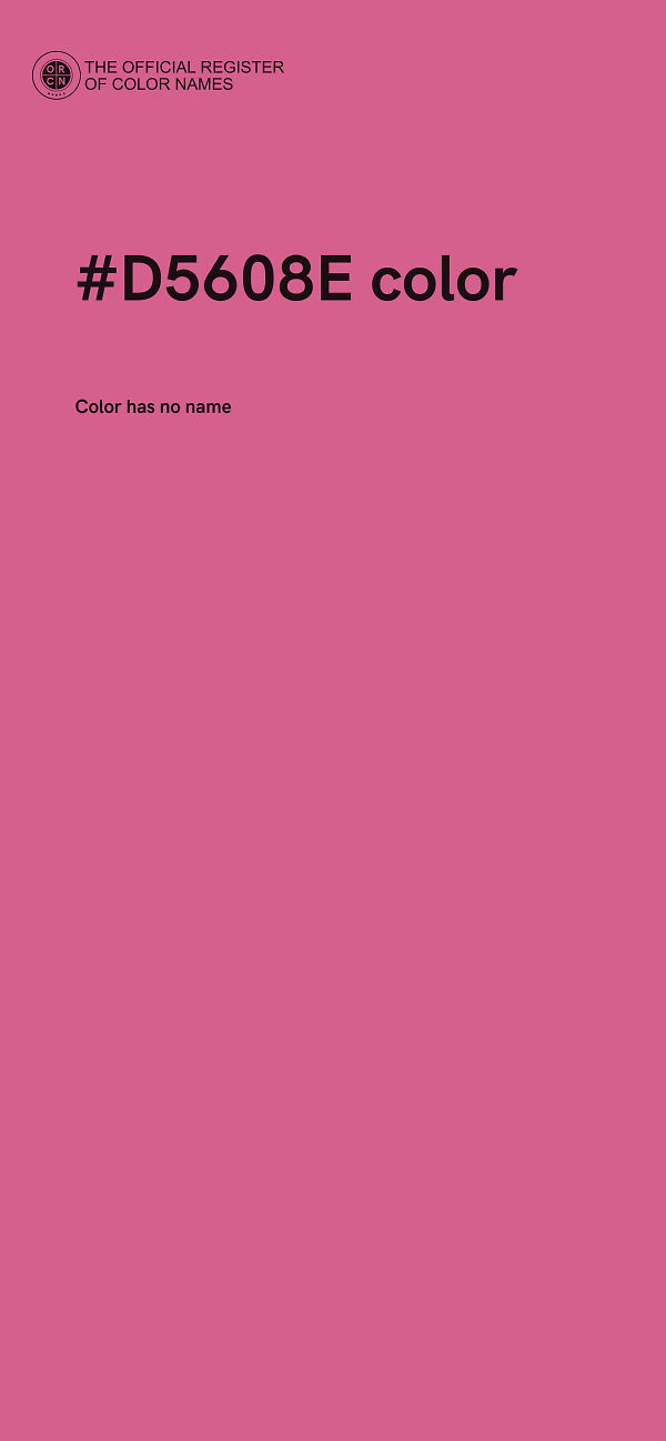 #D5608E color image