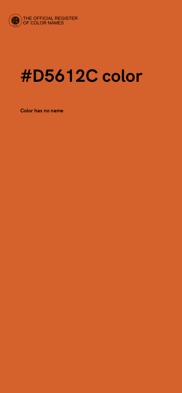 #D5612C color image