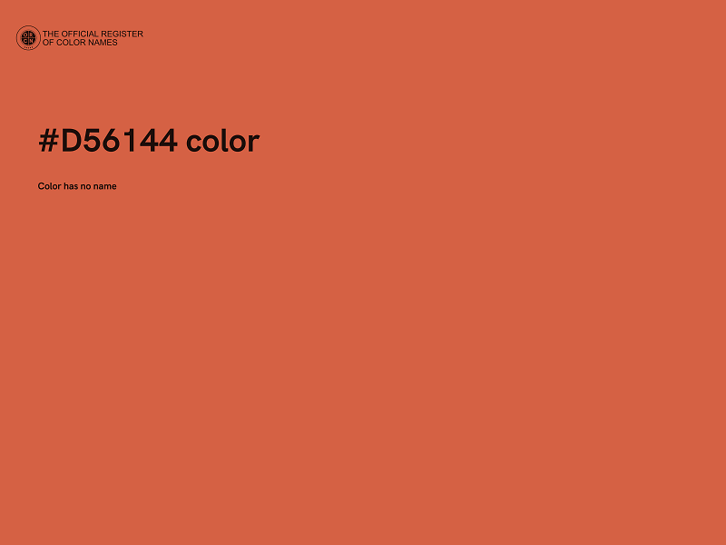 #D56144 color image