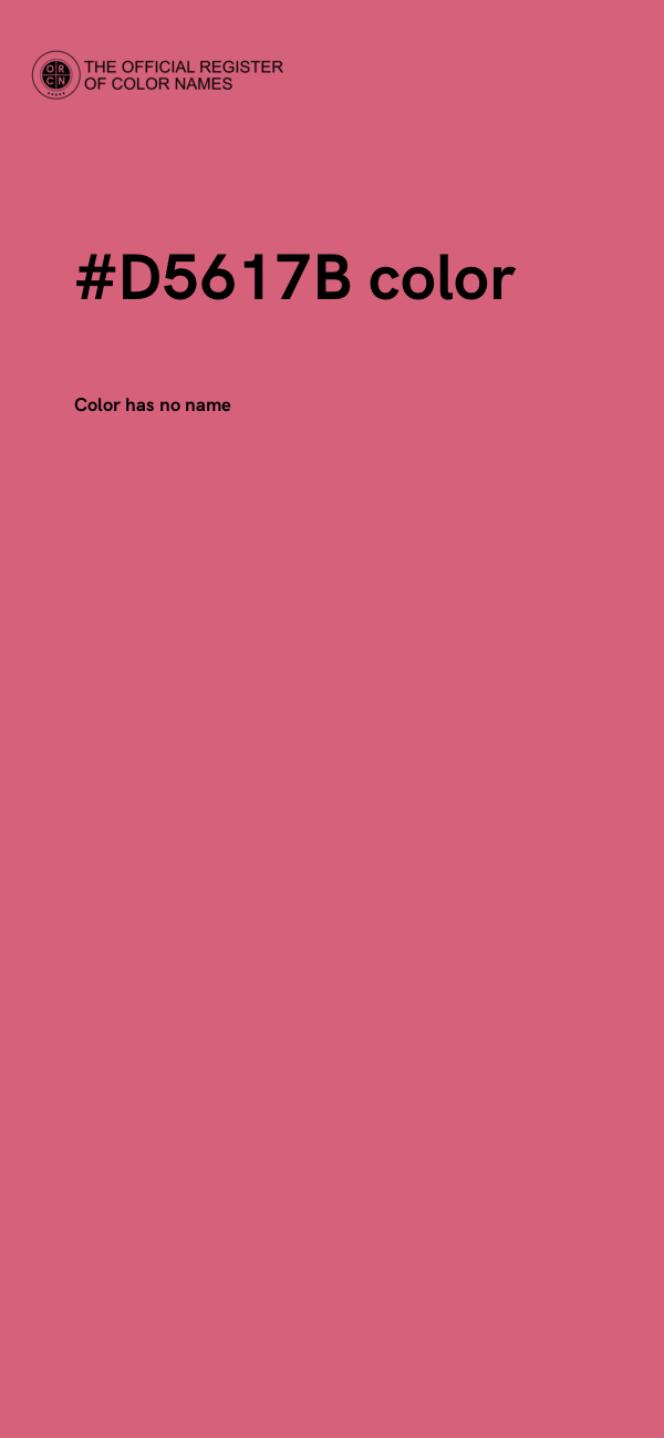 #D5617B color image