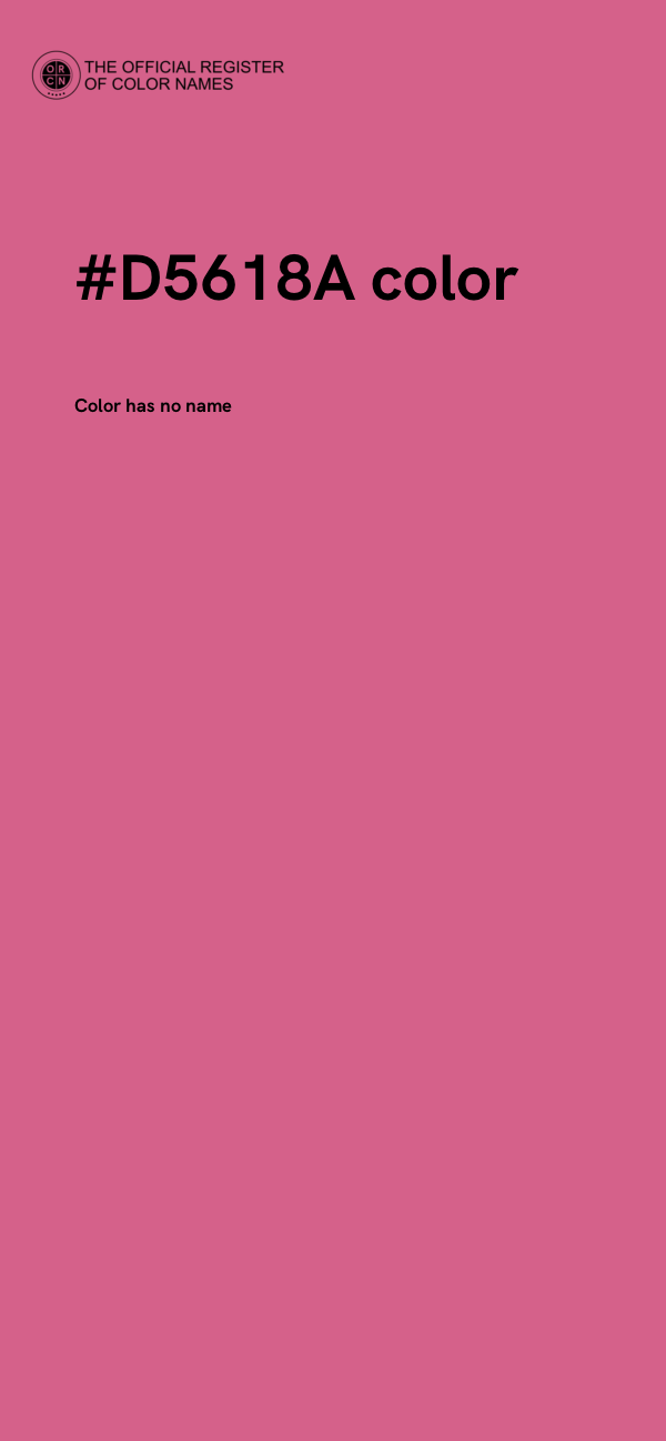 #D5618A color image