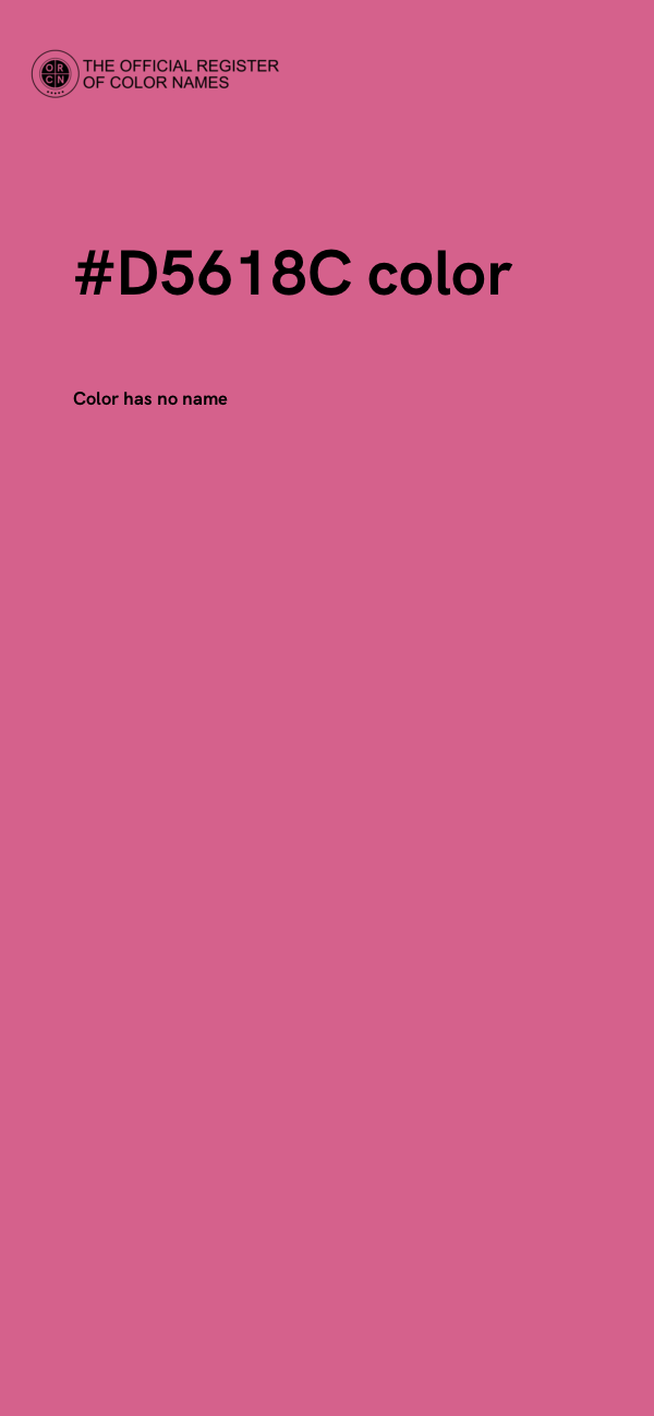 #D5618C color image
