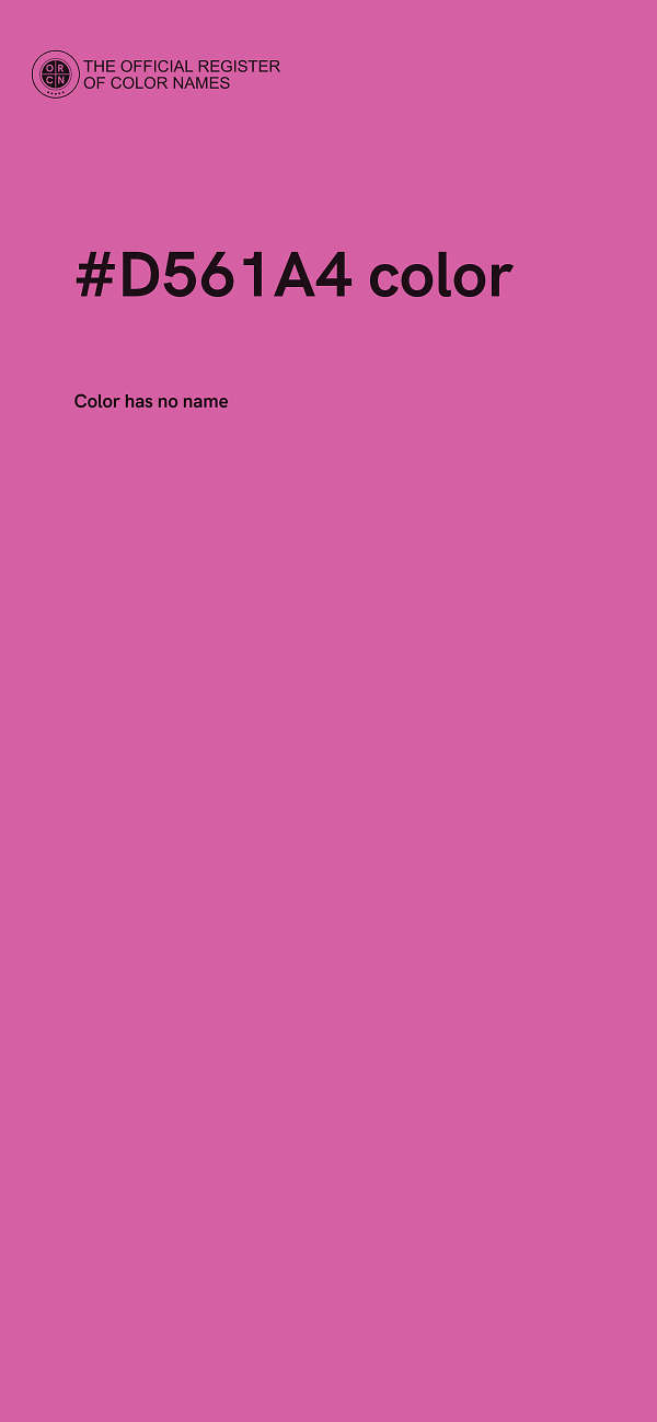 #D561A4 color image