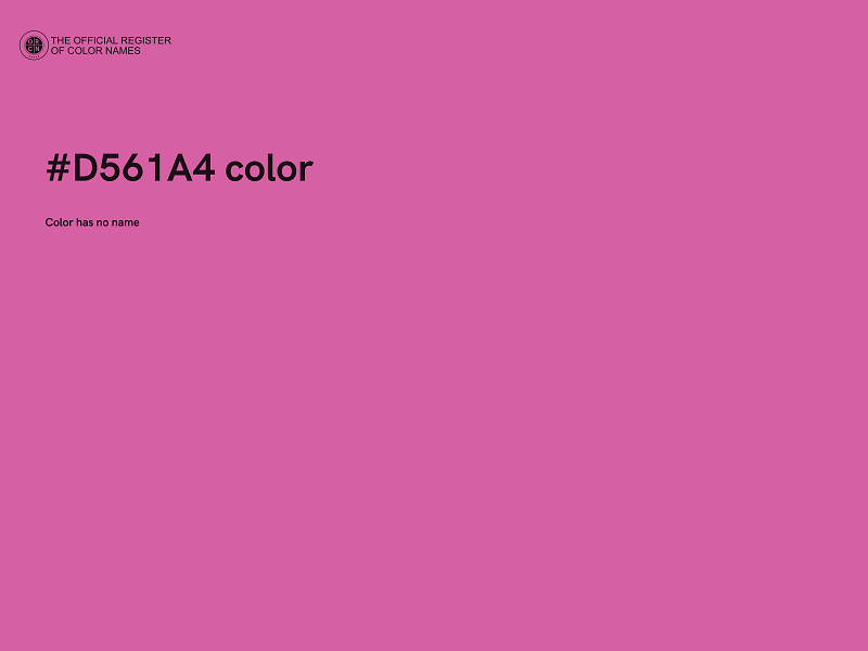 #D561A4 color image