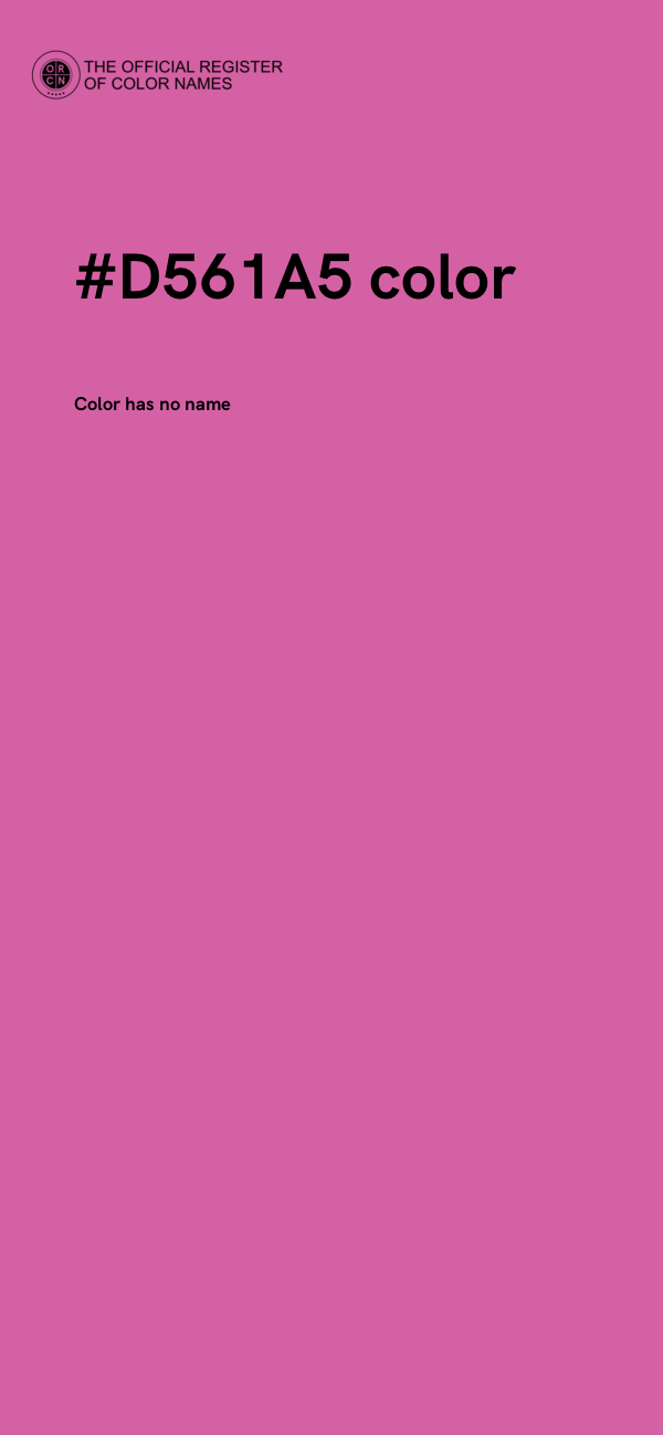 #D561A5 color image