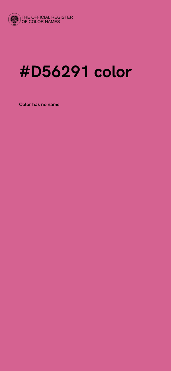 #D56291 color image