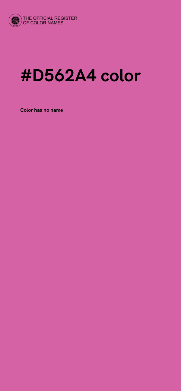 #D562A4 color image