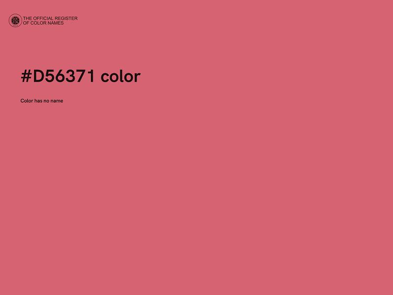 #D56371 color image