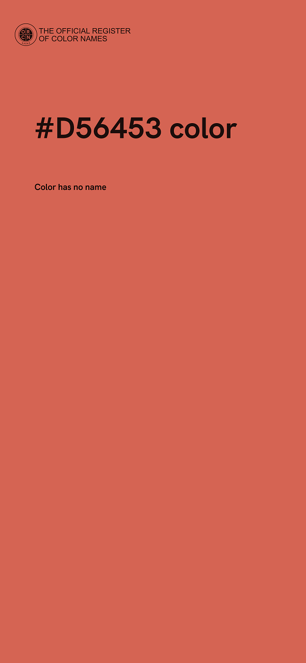 #D56453 color image
