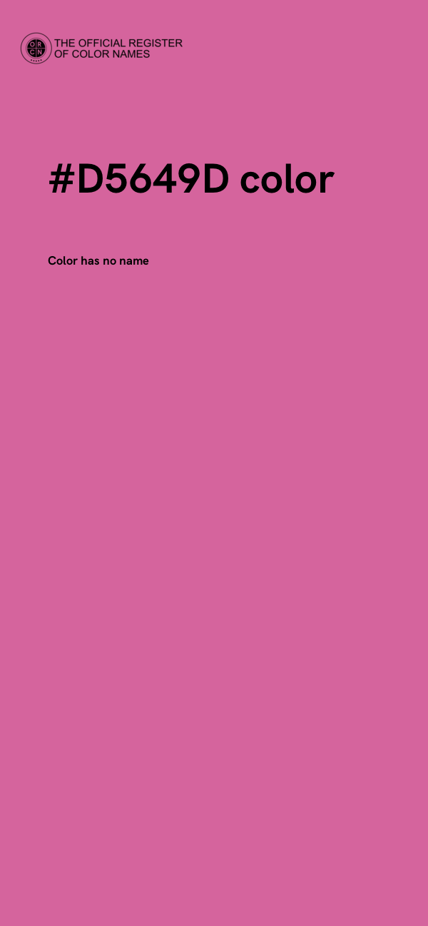#D5649D color image