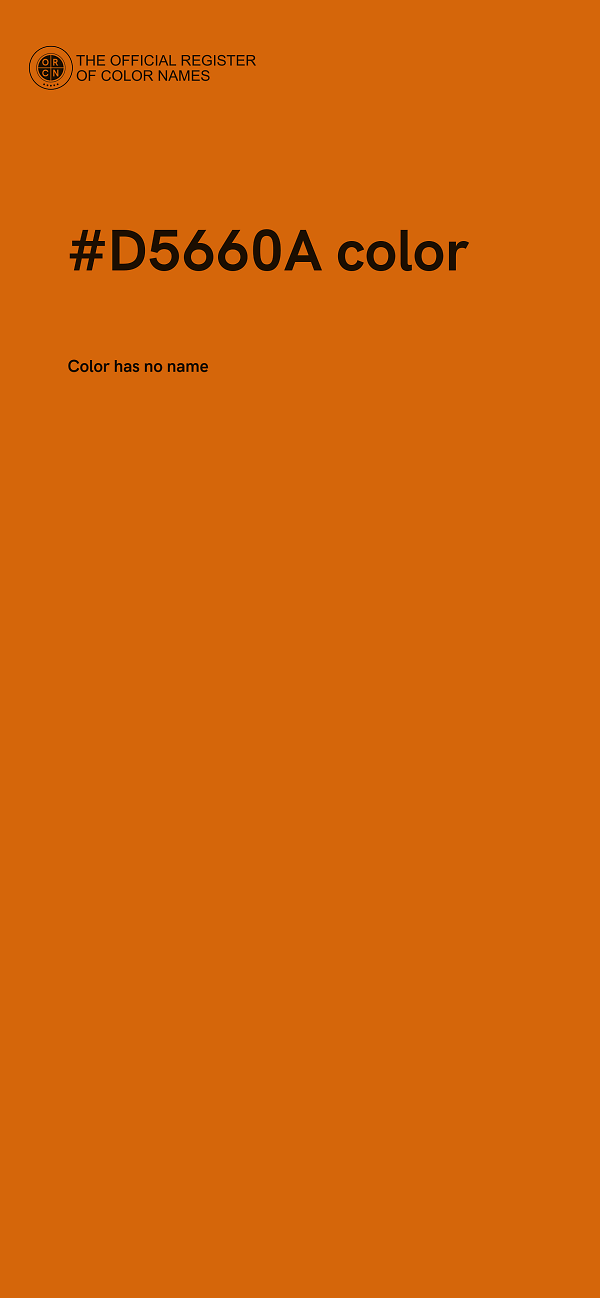 #D5660A color image
