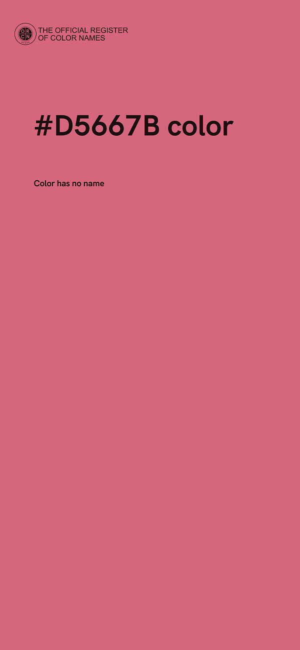 #D5667B color image