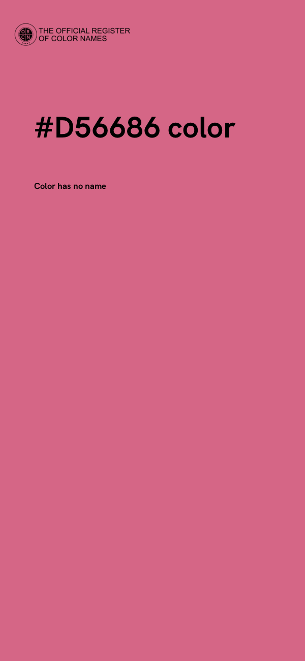 #D56686 color image
