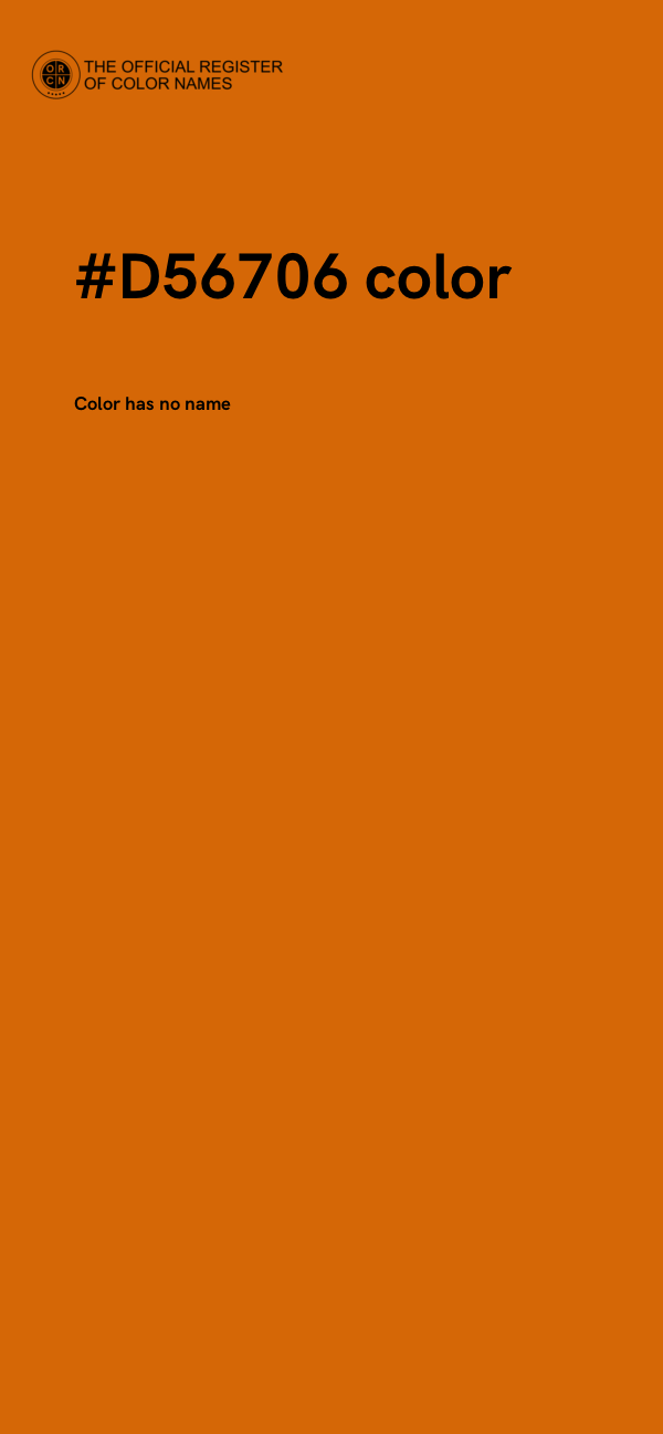 #D56706 color image