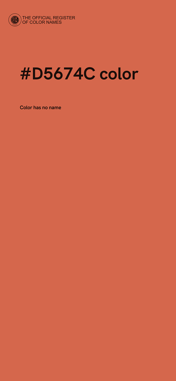 #D5674C color image