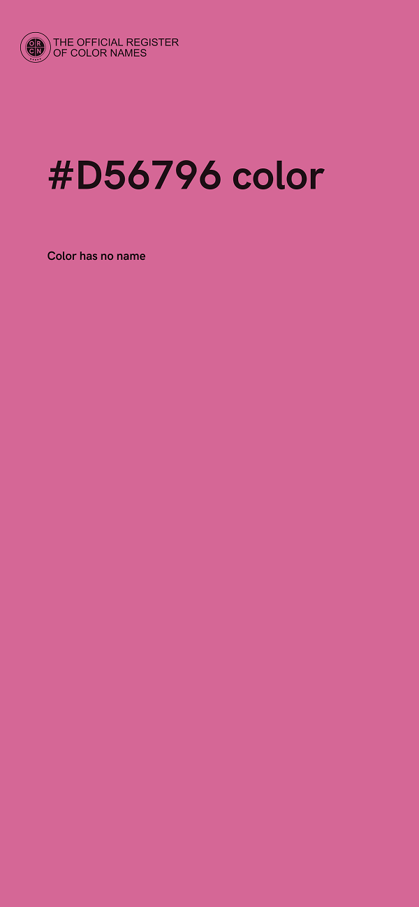 #D56796 color image