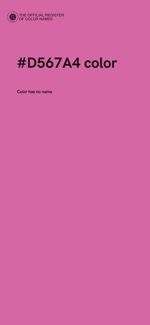 #D567A4 color image