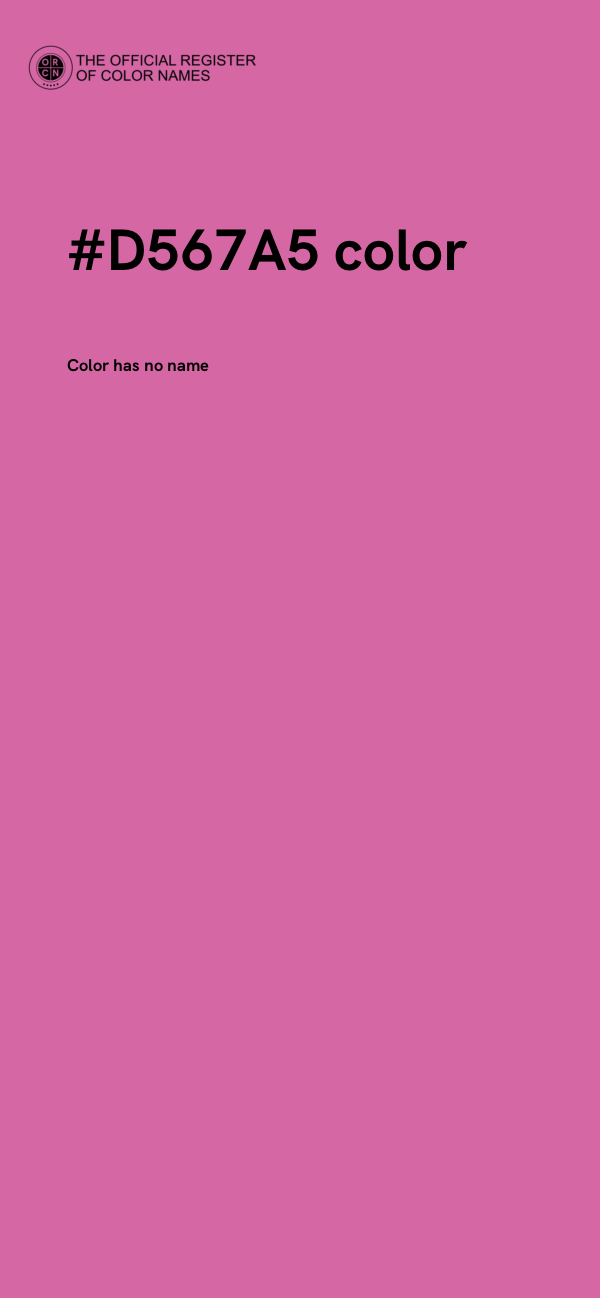 #D567A5 color image