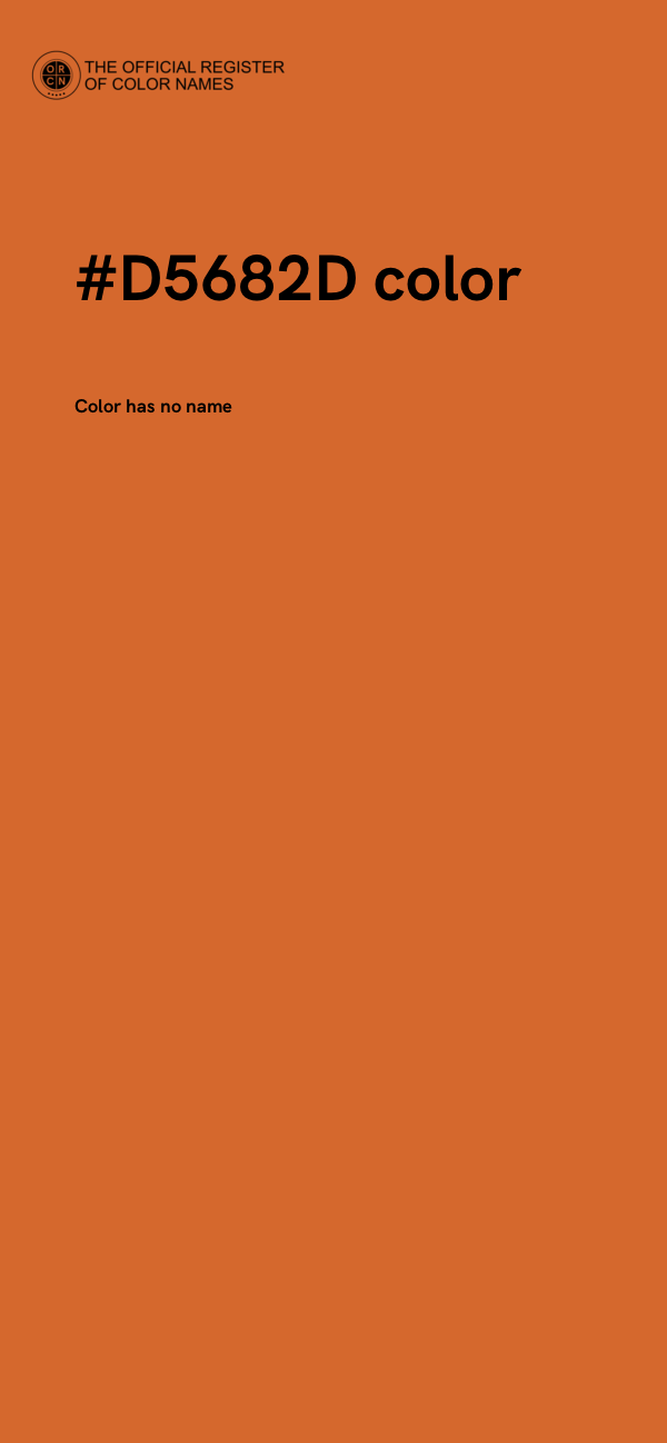 #D5682D color image