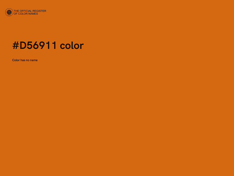 #D56911 color image
