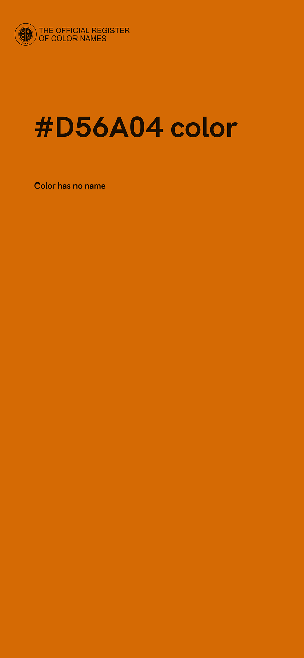 #D56A04 color image
