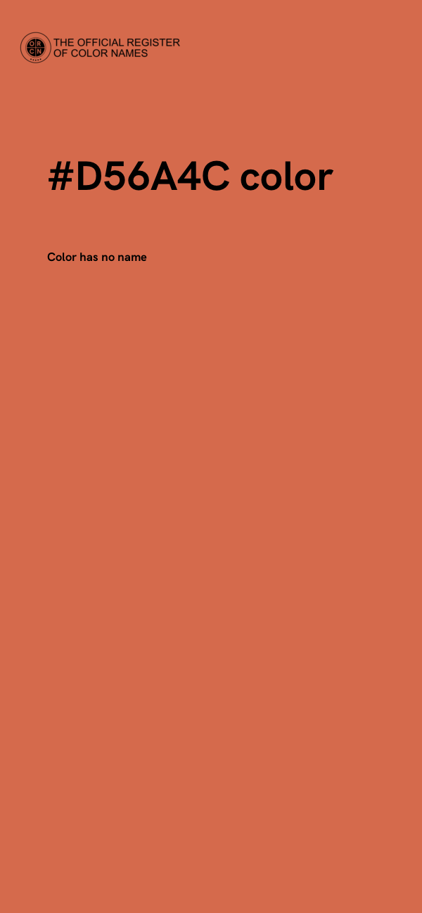 #D56A4C color image