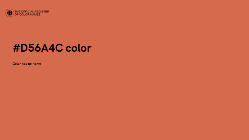 #D56A4C color image