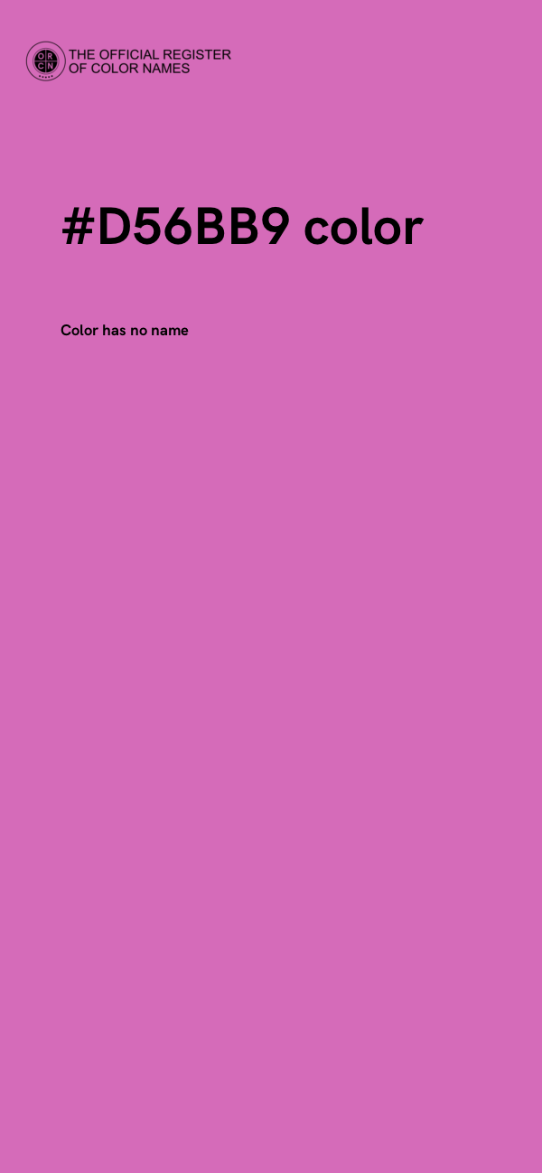 #D56BB9 color image