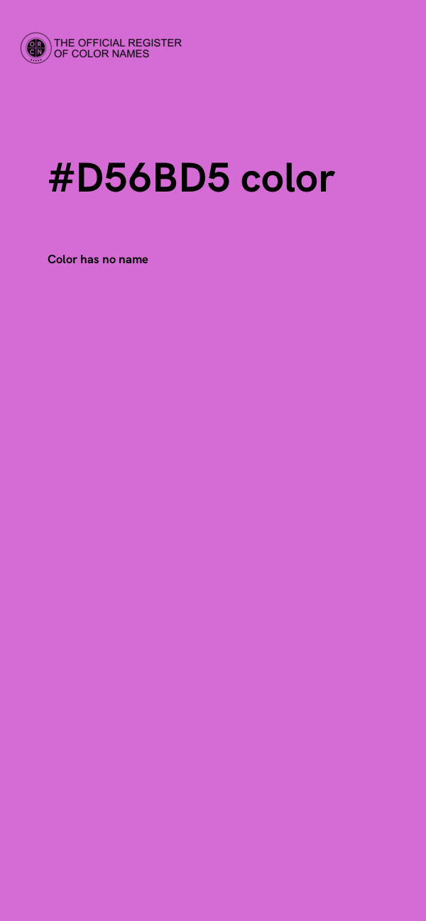 #D56BD5 color image