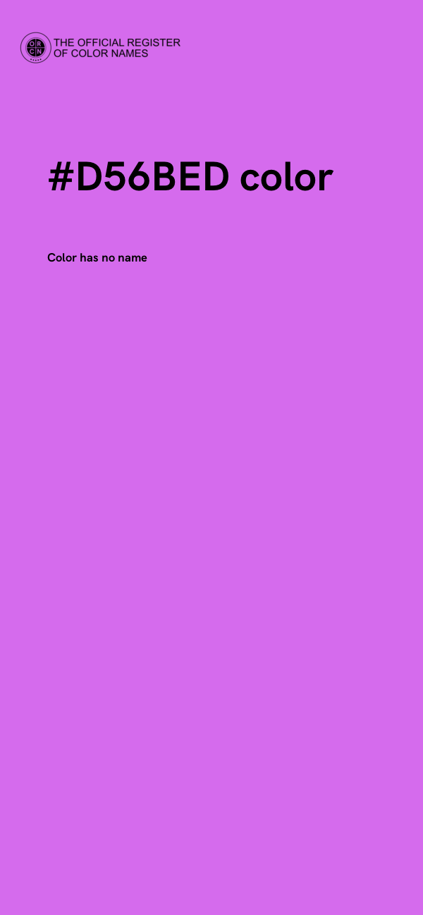 #D56BED color image