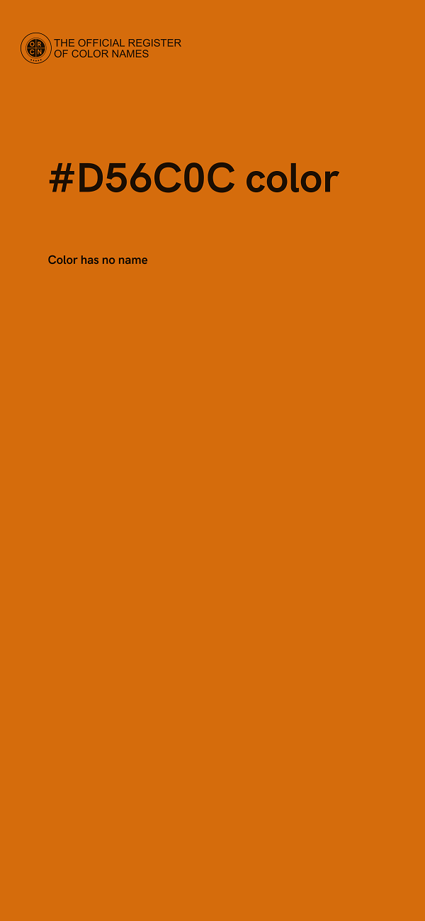 #D56C0C color image