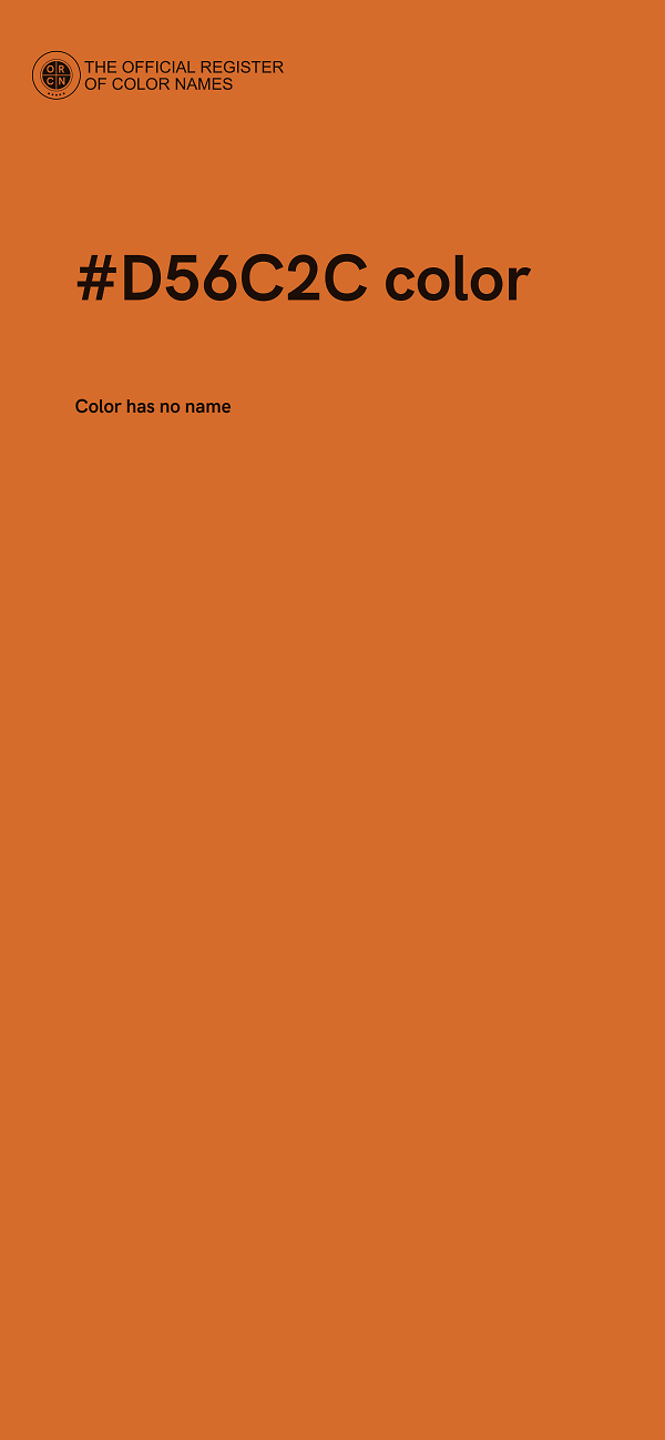 #D56C2C color image