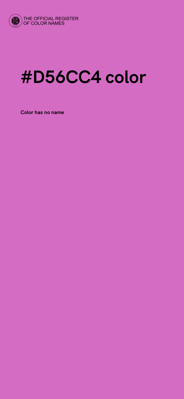 #D56CC4 color image