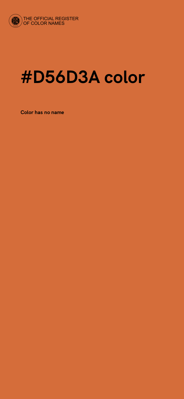 #D56D3A color image