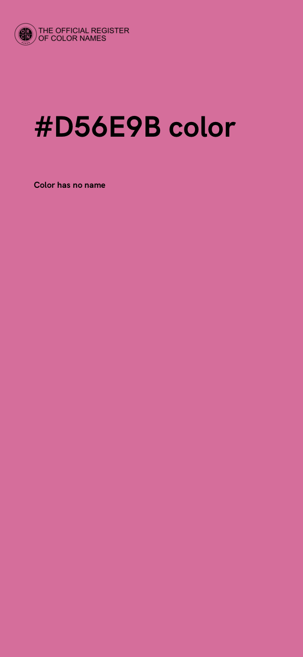 #D56E9B color image