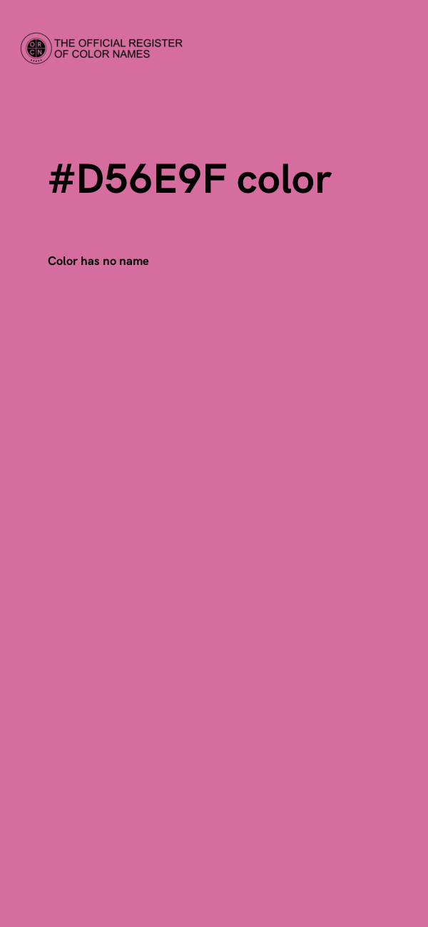 #D56E9F color image