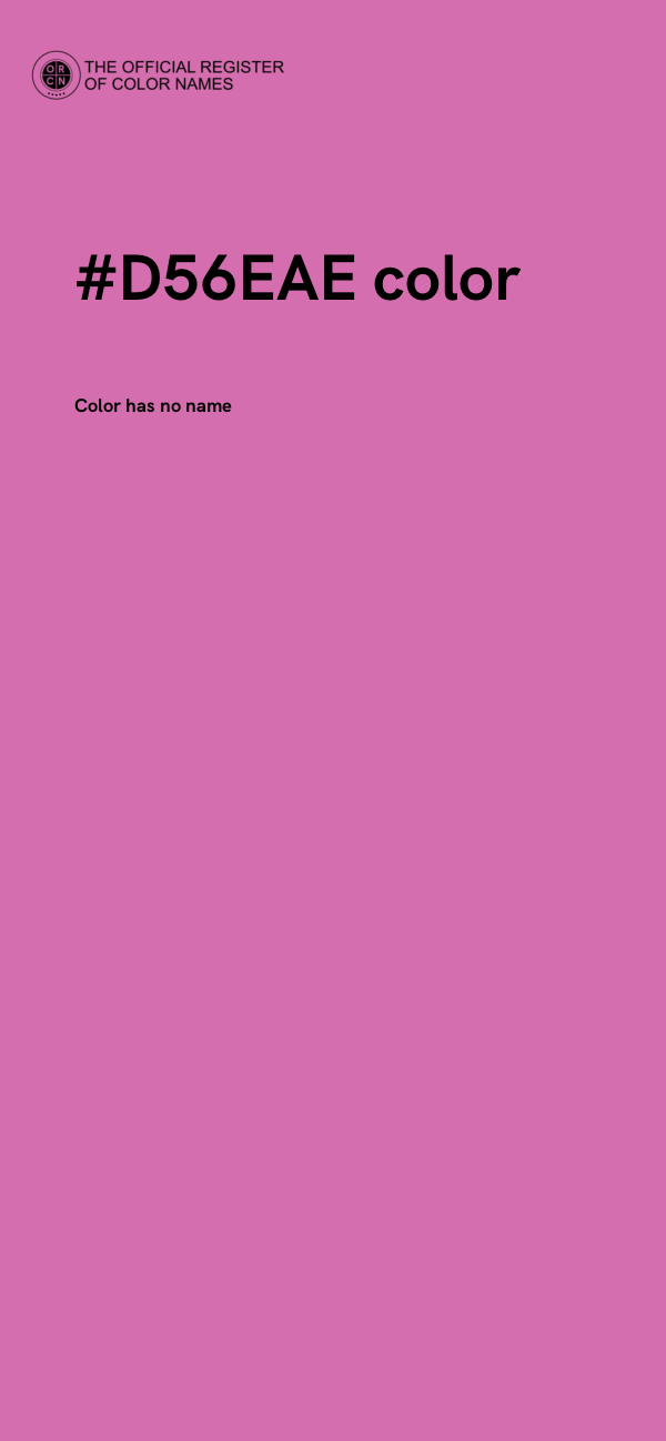 #D56EAE color image