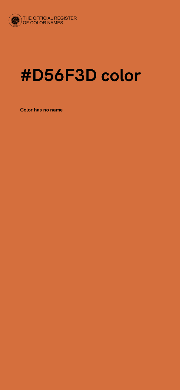 #D56F3D color image