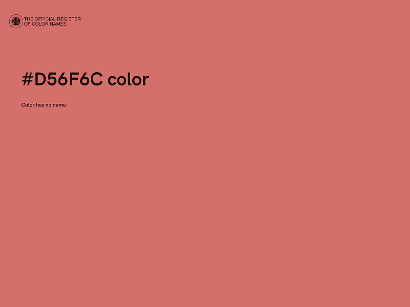 #D56F6C color image