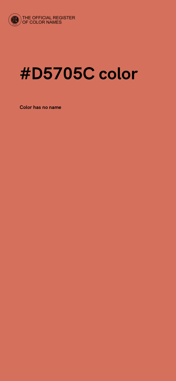 #D5705C color image