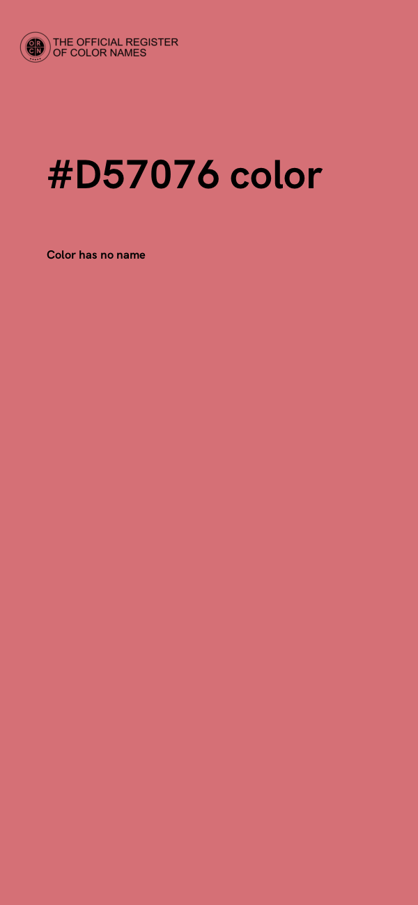 #D57076 color image