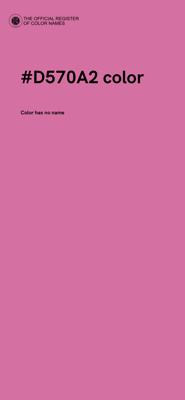 #D570A2 color image
