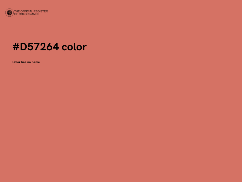 #D57264 color image