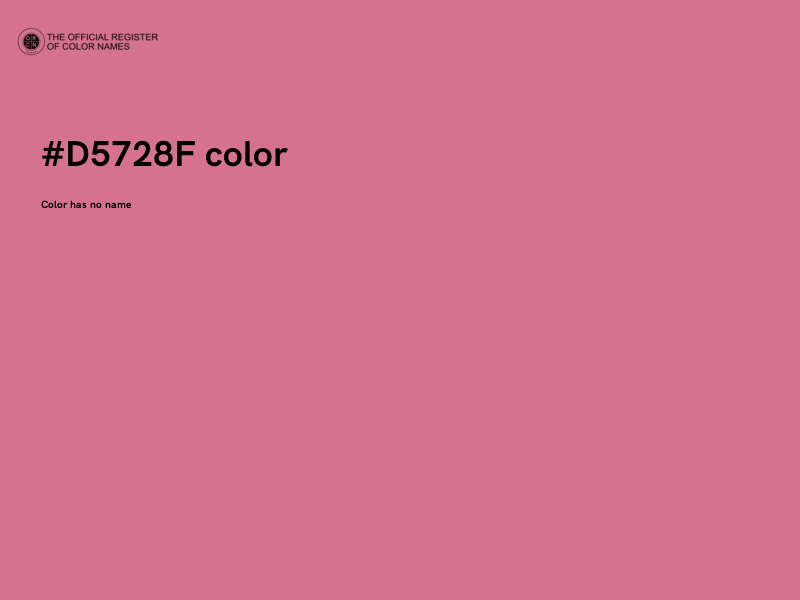 #D5728F color image