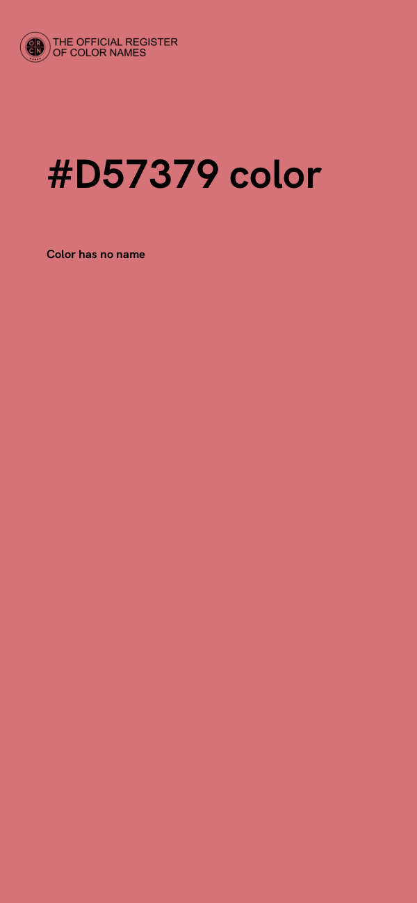 #D57379 color image