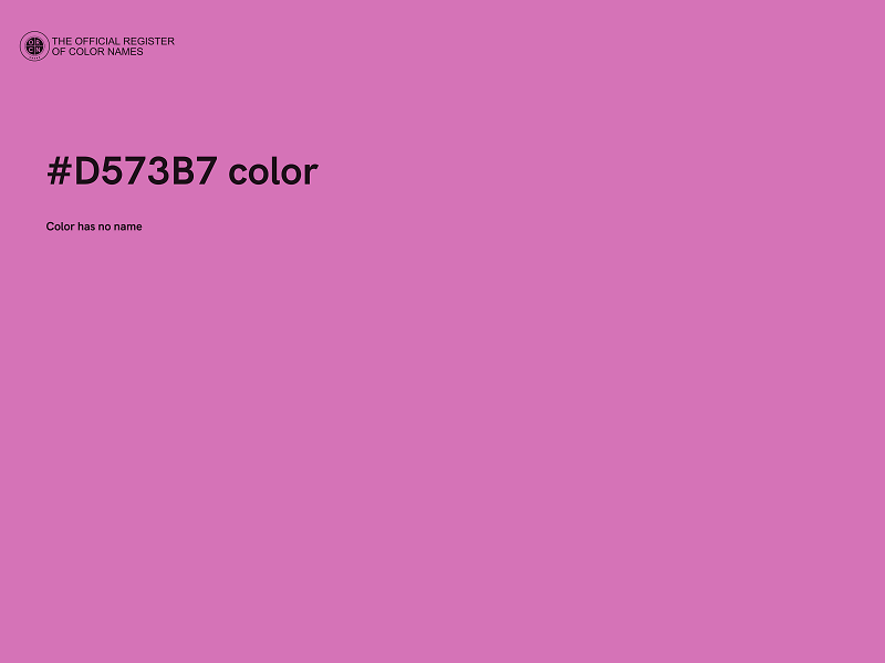 #D573B7 color image