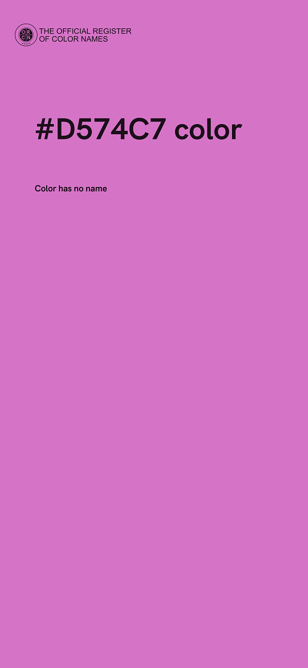 #D574C7 color image